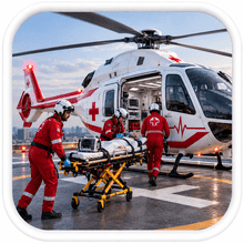 Air Ambulance services in Modasa